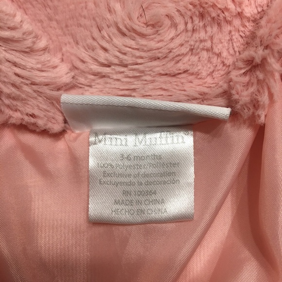 Mini Muffin Pink Faux Fur Coat - Picture 4 of 9